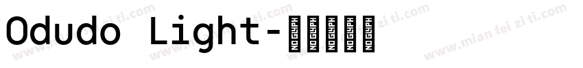 Odudo Light字体转换
